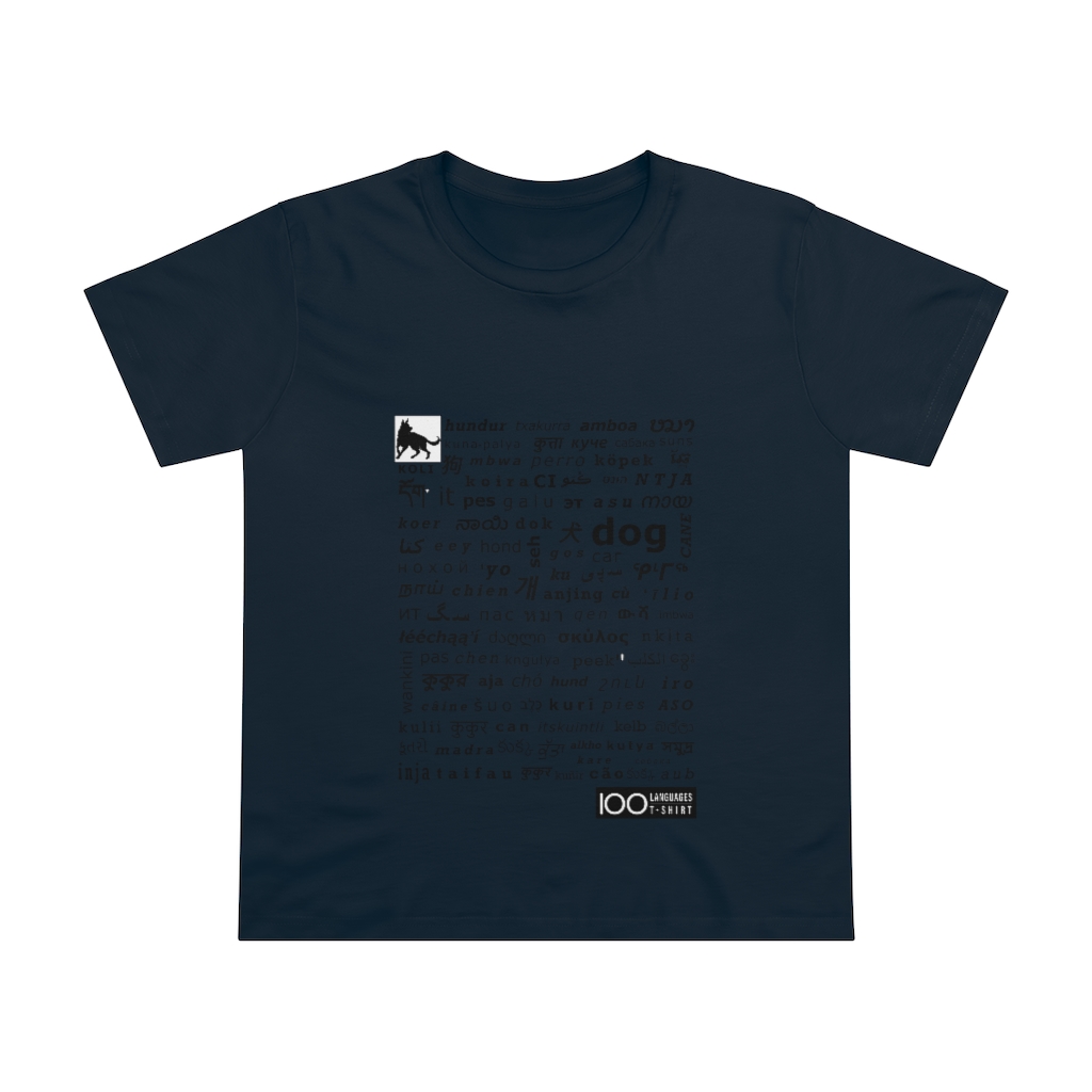 Women's Dog Tee - black print - Image 9