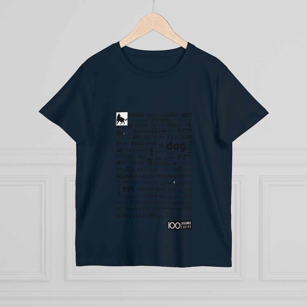 Women's Dog Tee - black print - Image 12