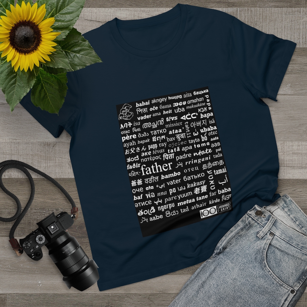 Women's Father Tee - white print - Image 10