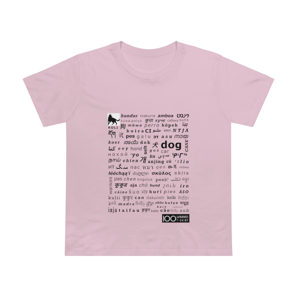 Women's Dog Tee - black print - Image 13