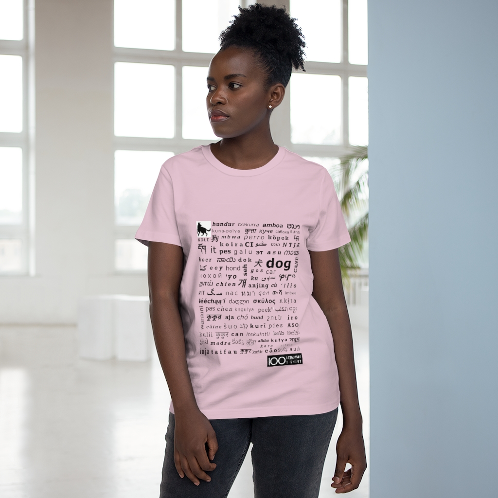 Women's Dog Tee - black print - Image 15