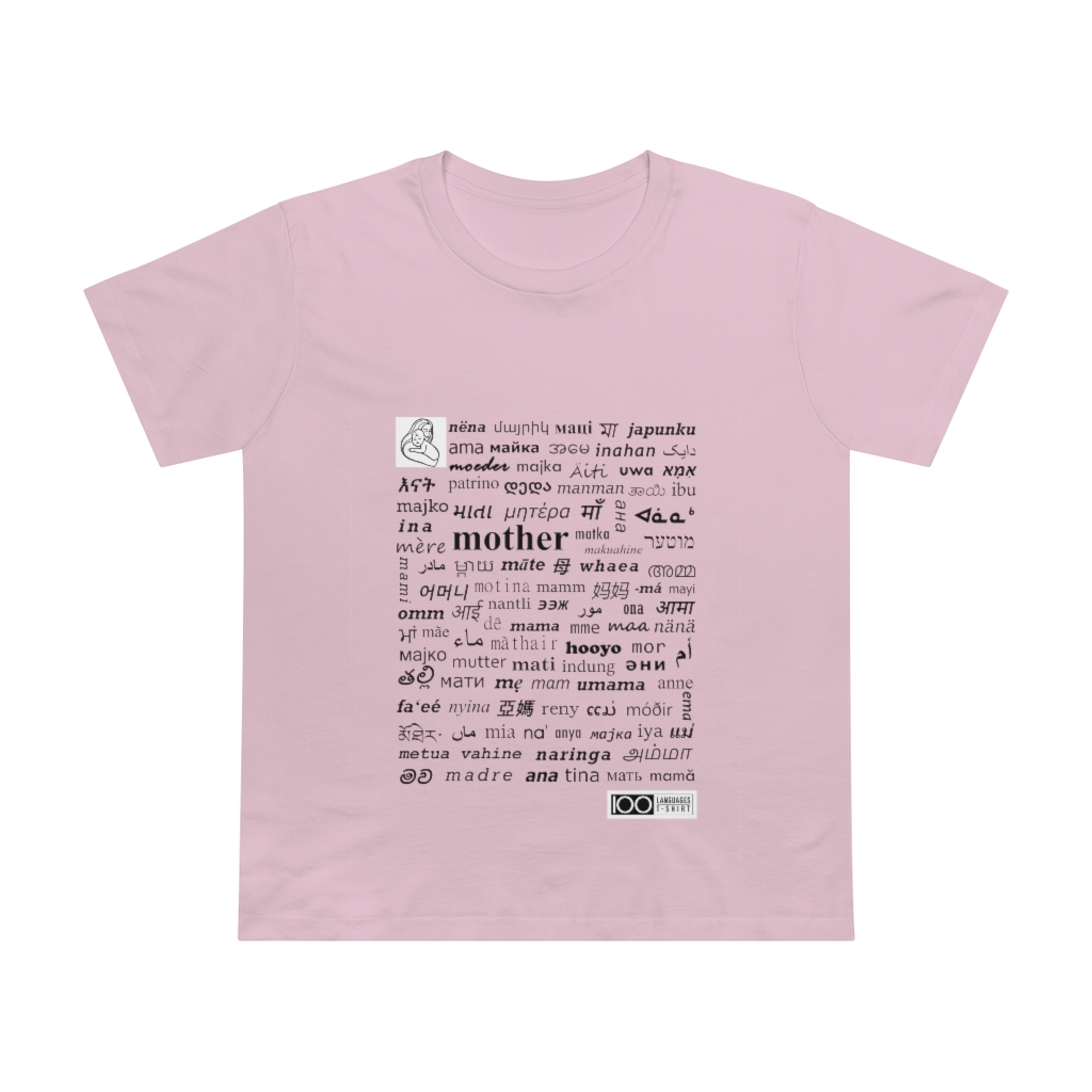 Women's Mother Tee - black print