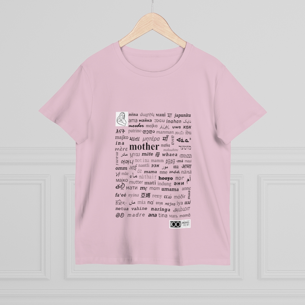 Women's Mother Tee - black print - Image 4
