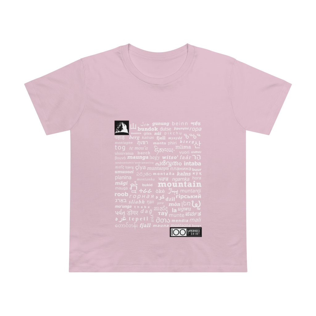 Women's Mountain Tee - white print - Image 13