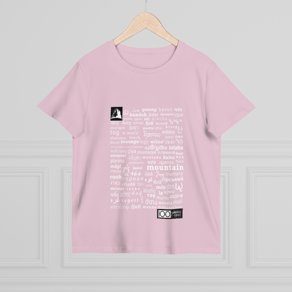 Women's Mountain Tee - white print - Image 16