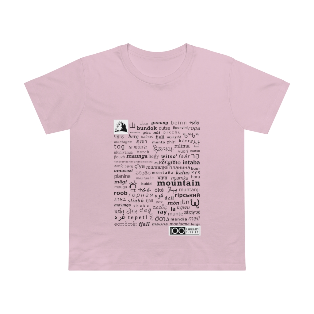 Women's Mountain Tee - black print - Image 13