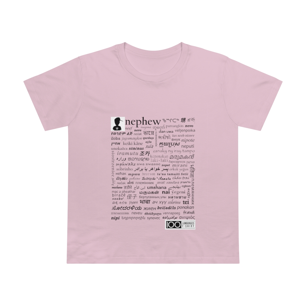Women's Nephew Tee - black print