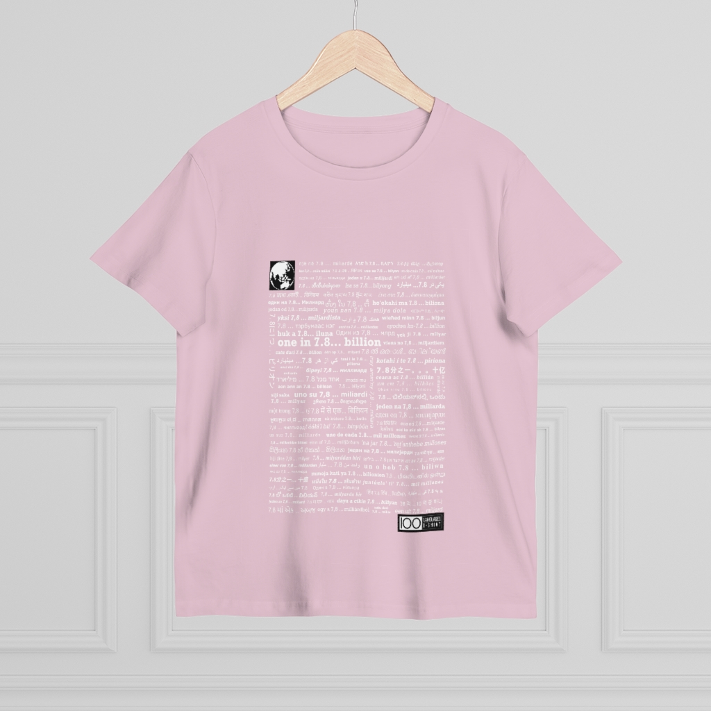 Women's One in 7.8... Billion Tee - white print - Image 16