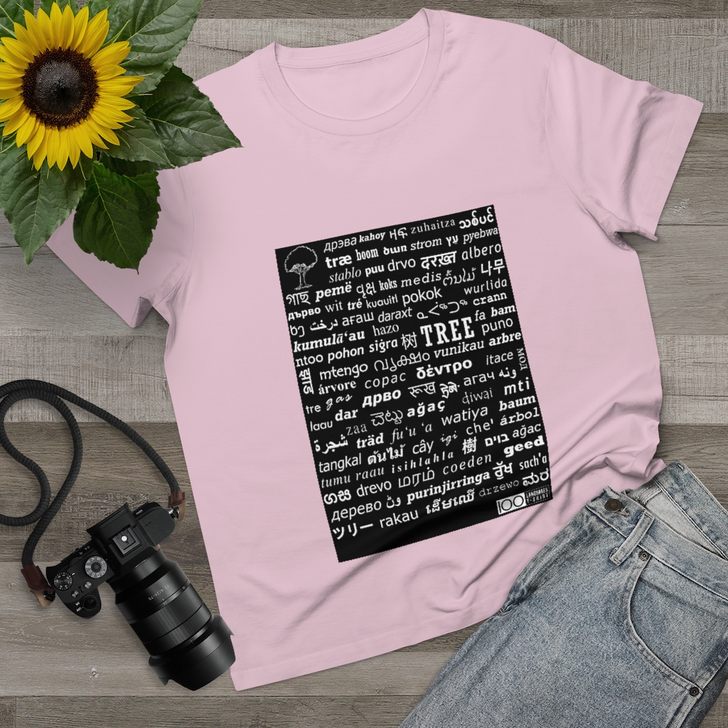 Women's Tree Tee - white print - Image 14