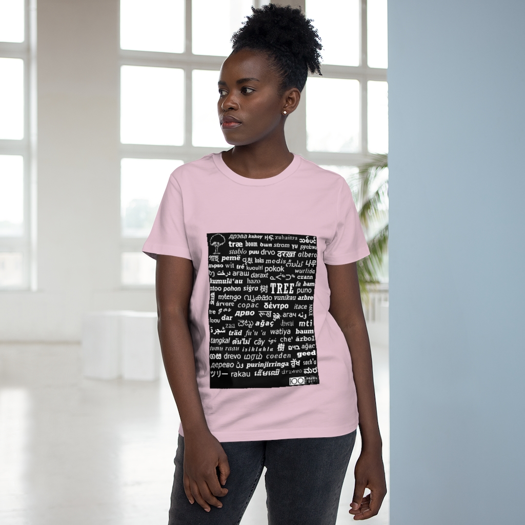 Women's Tree Tee - white print - Image 15