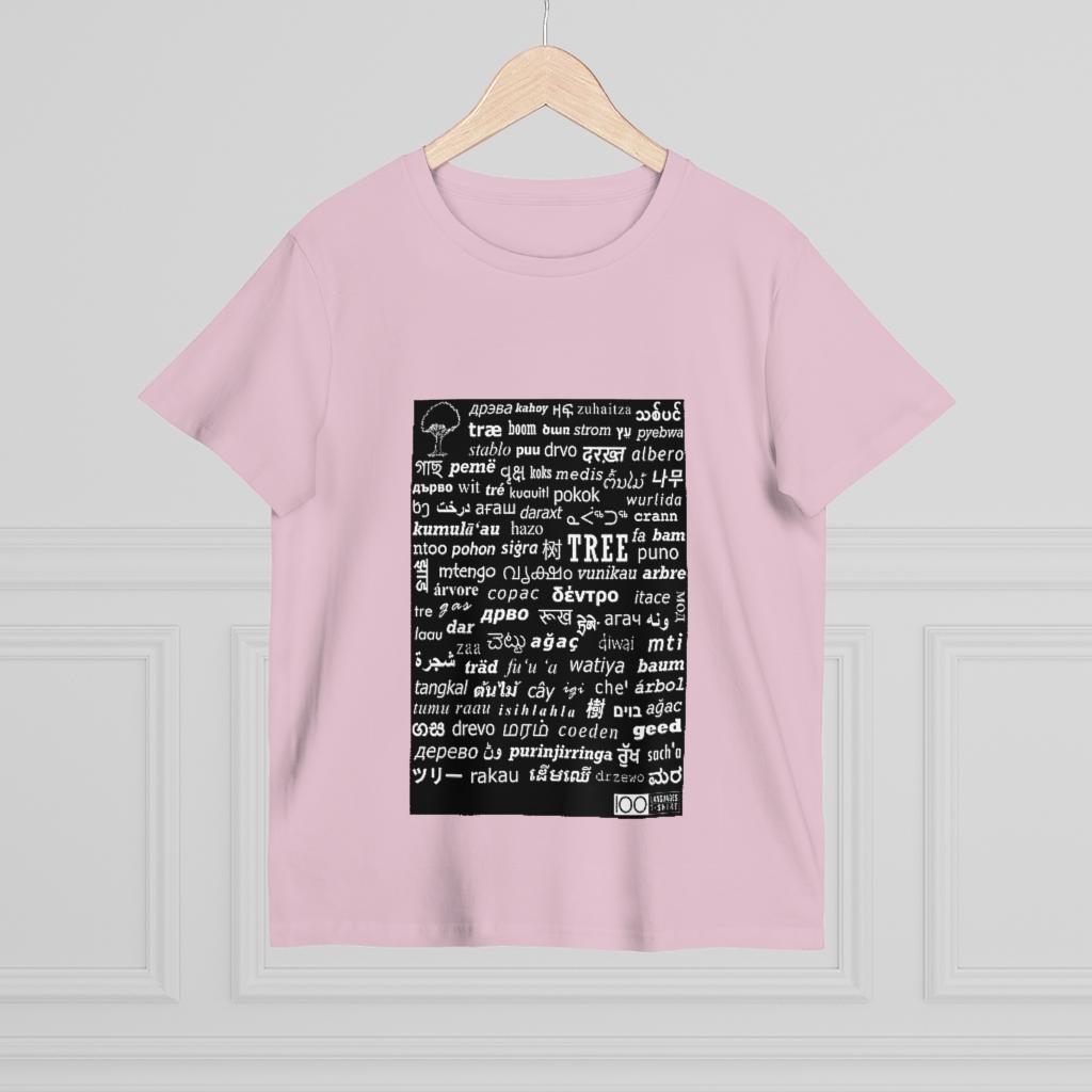 Women's Tree Tee - white print - Image 16