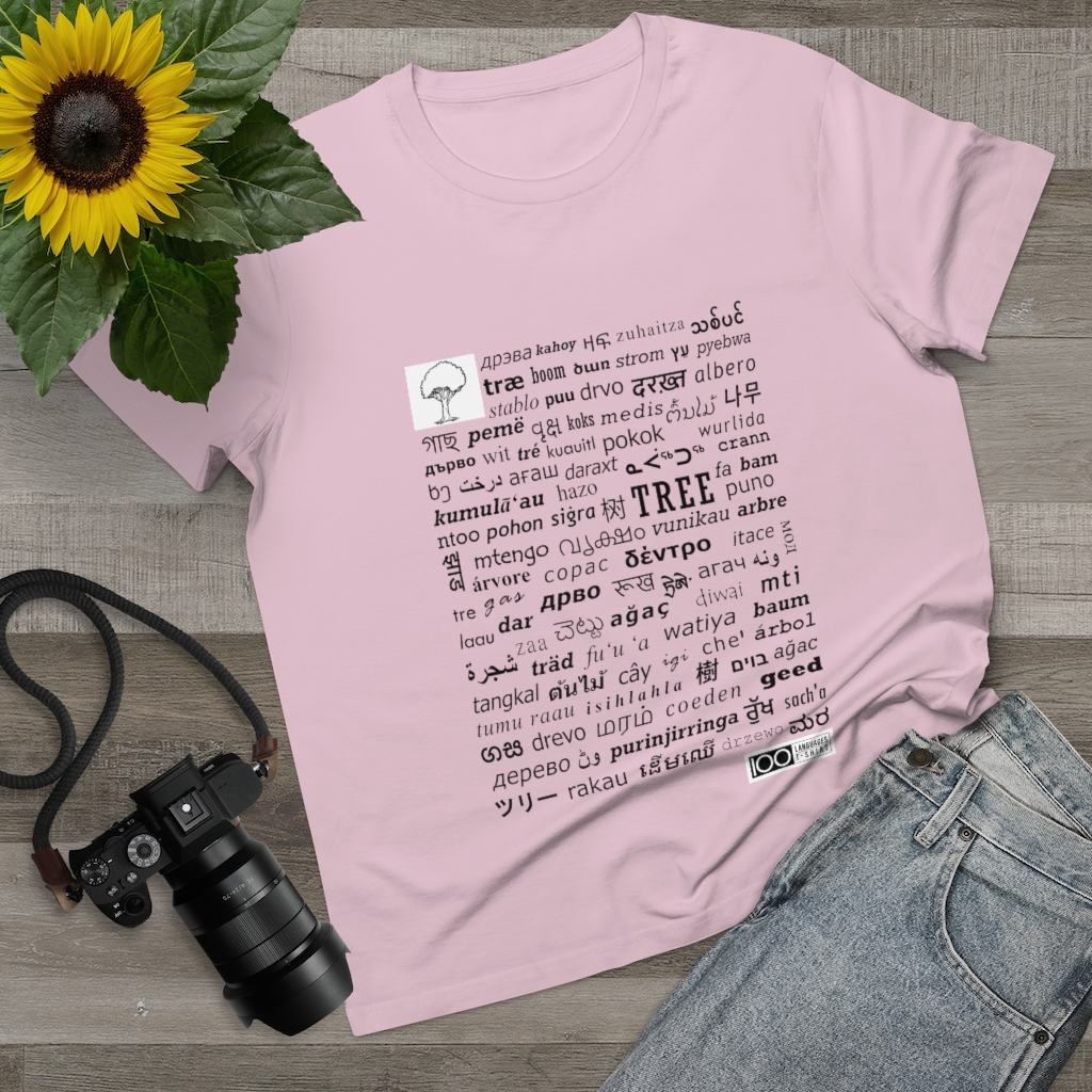Women's Tree Tee - black print - Image 14