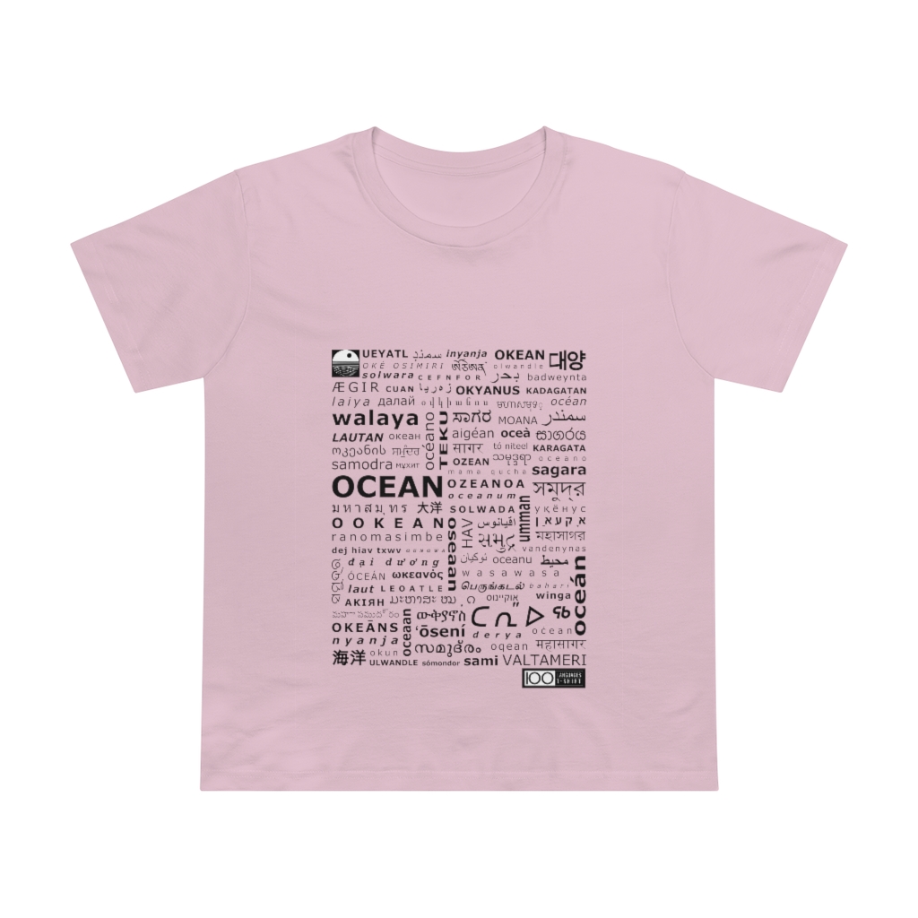 Women's Ocean Tee - black print - Image 13