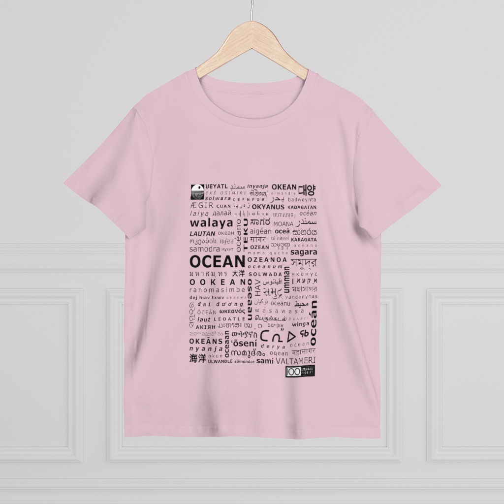 Women's Ocean Tee - black print - Image 16