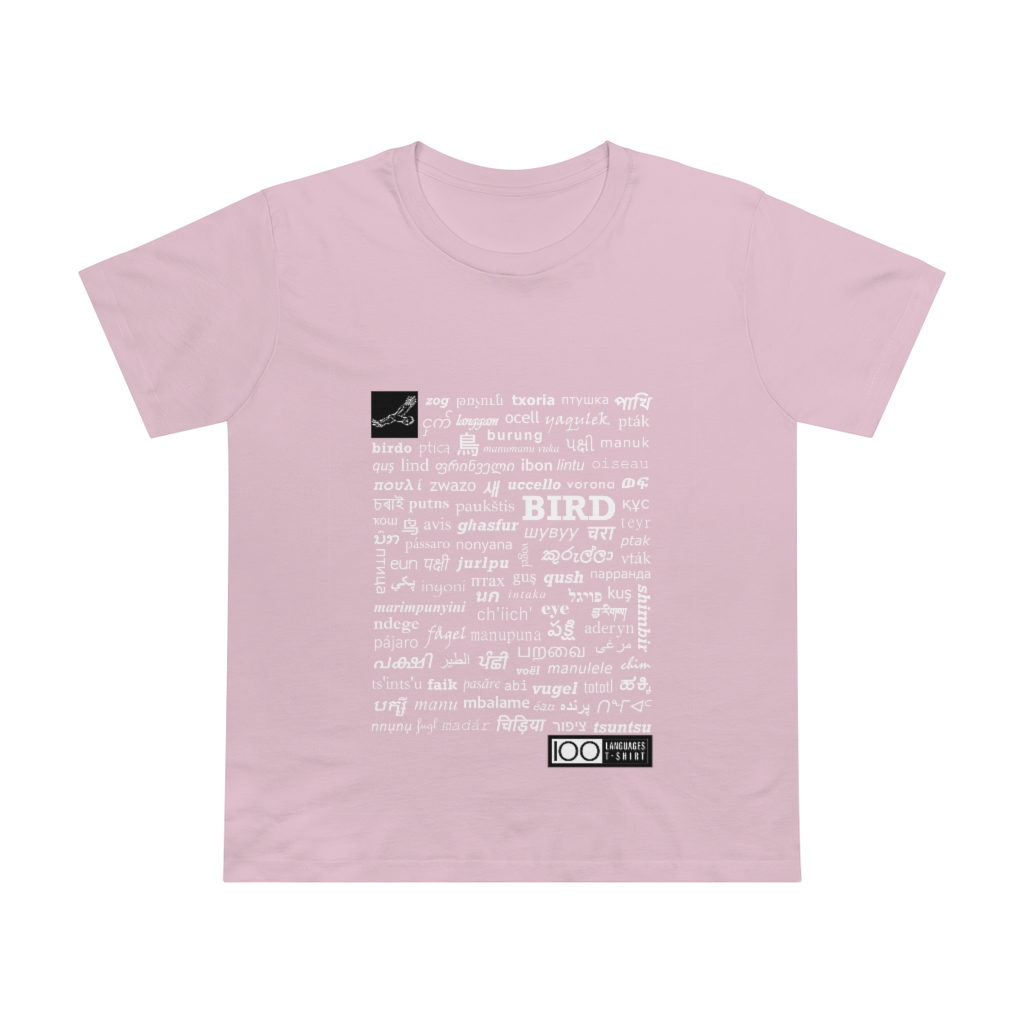 Women's Bird Tee - white print - Image 13