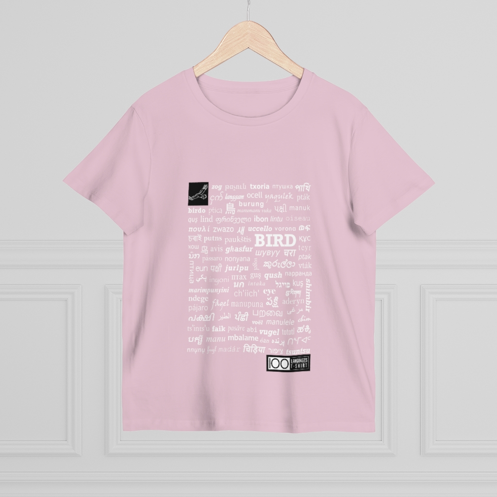 Women's Bird Tee - white print - Image 16