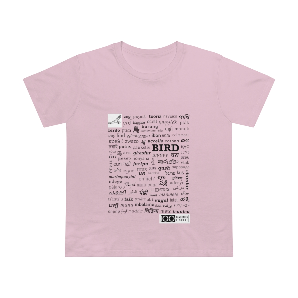 Women's Bird Tee - black print - Image 13