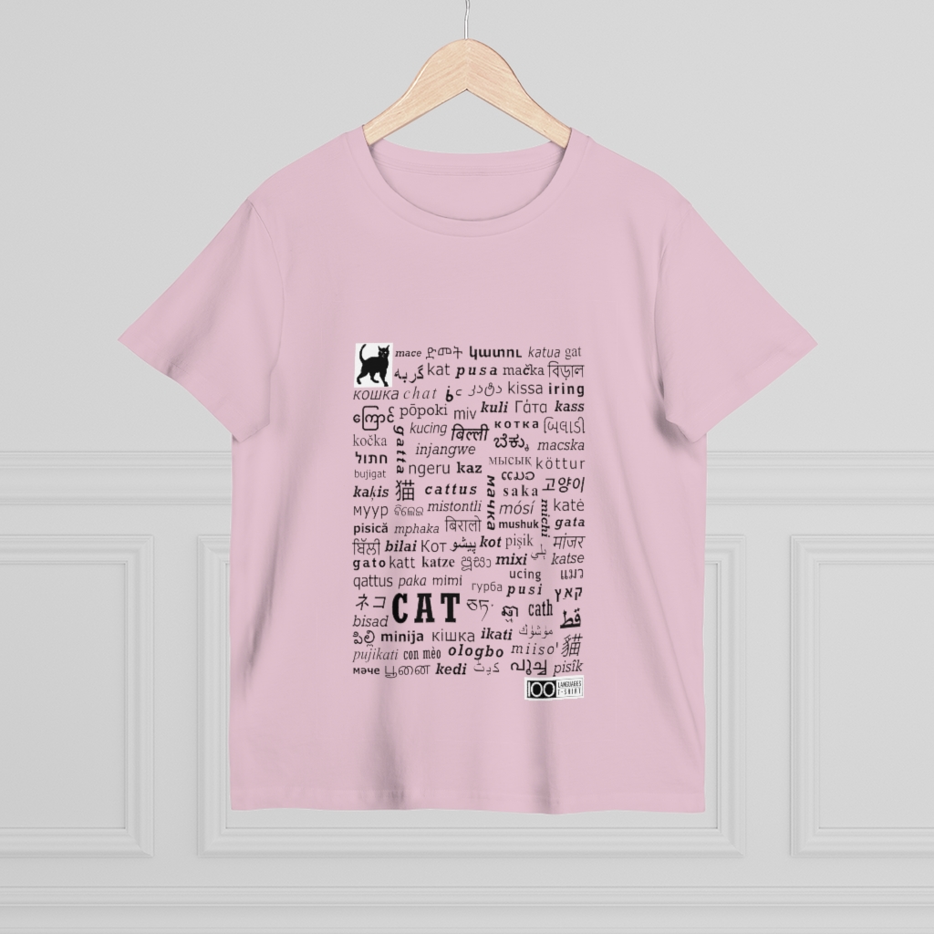 Women's Cat Tee - black print - Image 16