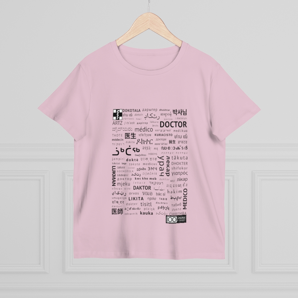 Women's Doctor Tee - black print - Image 16