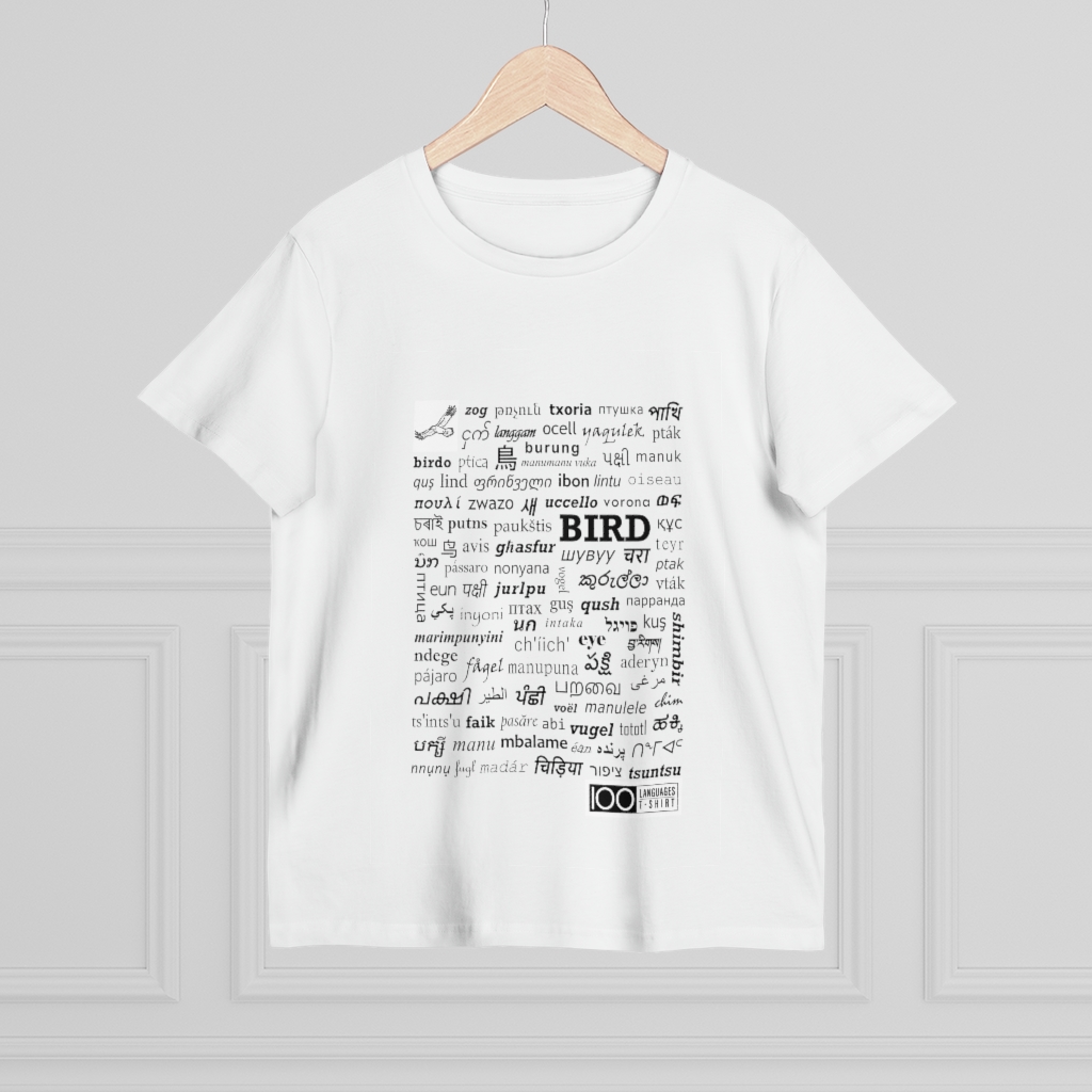 Women's Bird Tee - black print - Image 4