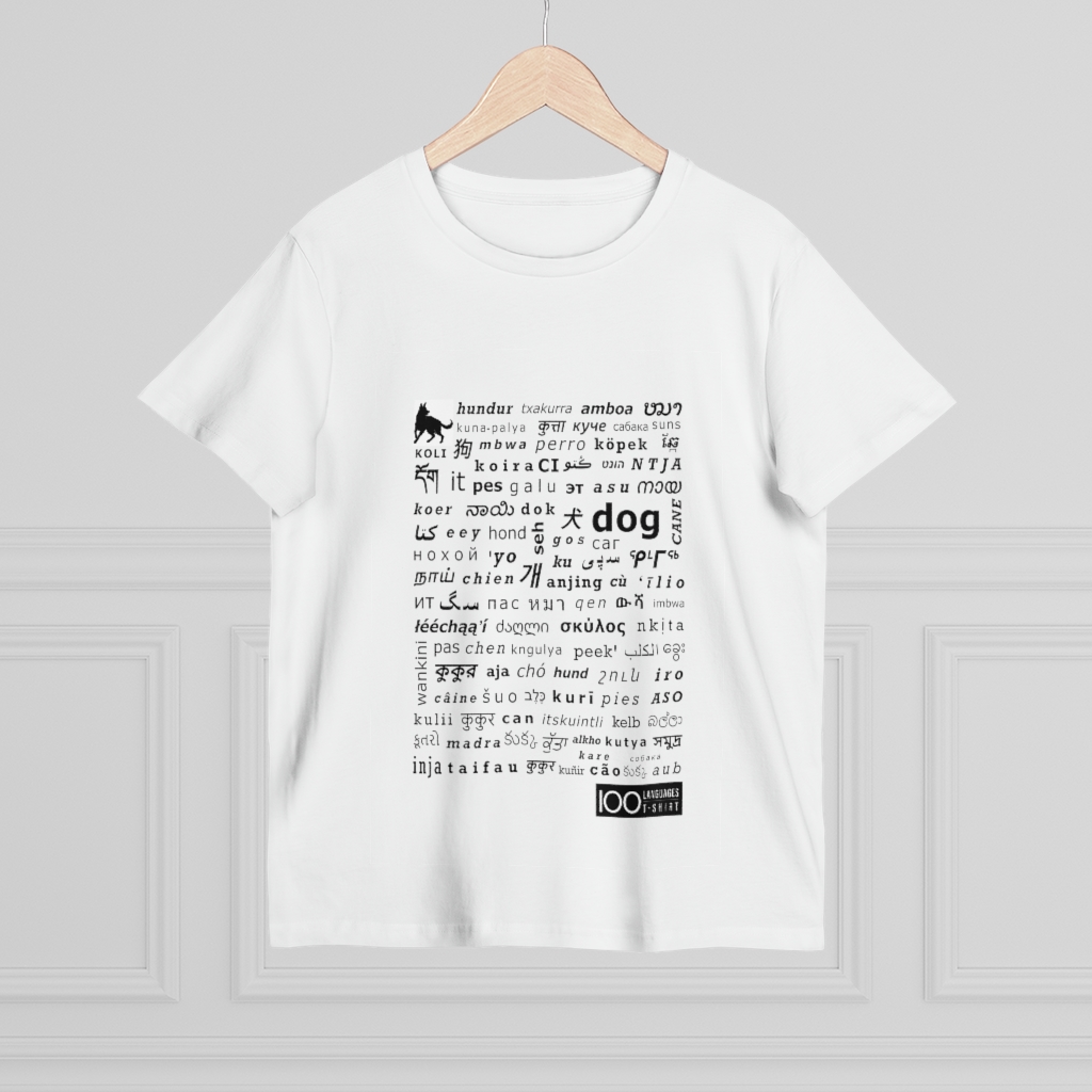 Women's Dog Tee - black print - Image 4